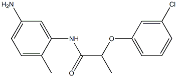 N-(5-amino-2-methylphenyl)-2-(3-chlorophenoxy)propanamide Structure