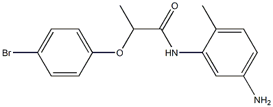 N-(5-amino-2-methylphenyl)-2-(4-bromophenoxy)propanamide 结构式