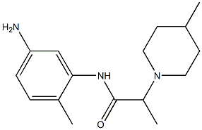N-(5-amino-2-methylphenyl)-2-(4-methylpiperidin-1-yl)propanamide Structure