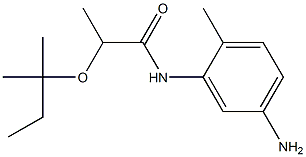 N-(5-amino-2-methylphenyl)-2-[(2-methylbutan-2-yl)oxy]propanamide,,结构式