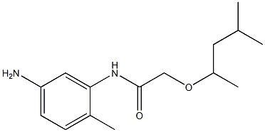 N-(5-amino-2-methylphenyl)-2-[(4-methylpentan-2-yl)oxy]acetamide Struktur