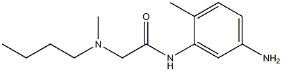 N-(5-amino-2-methylphenyl)-2-[butyl(methyl)amino]acetamide Struktur