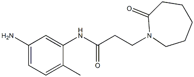 N-(5-amino-2-methylphenyl)-3-(2-oxoazepan-1-yl)propanamide Struktur