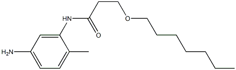 N-(5-amino-2-methylphenyl)-3-(heptyloxy)propanamide Structure