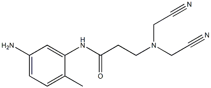 N-(5-amino-2-methylphenyl)-3-[bis(cyanomethyl)amino]propanamide,,结构式