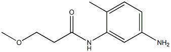 N-(5-amino-2-methylphenyl)-3-methoxypropanamide 化学構造式