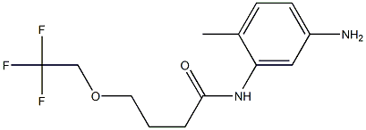 N-(5-amino-2-methylphenyl)-4-(2,2,2-trifluoroethoxy)butanamide Structure