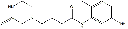 N-(5-amino-2-methylphenyl)-4-(3-oxopiperazin-1-yl)butanamide