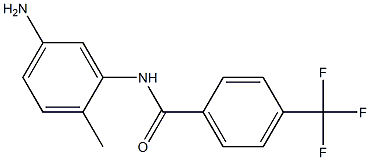 N-(5-amino-2-methylphenyl)-4-(trifluoromethyl)benzamide Struktur