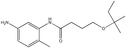 N-(5-amino-2-methylphenyl)-4-[(2-methylbutan-2-yl)oxy]butanamide 结构式