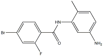 N-(5-amino-2-methylphenyl)-4-bromo-2-fluorobenzamide Structure