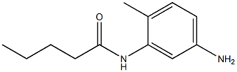N-(5-amino-2-methylphenyl)pentanamide 化学構造式