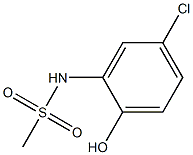 N-(5-chloro-2-hydroxyphenyl)methanesulfonamide 化学構造式