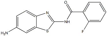 N-(6-amino-1,3-benzothiazol-2-yl)-2-fluorobenzamide Struktur