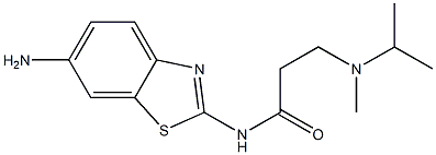 N-(6-amino-1,3-benzothiazol-2-yl)-3-[isopropyl(methyl)amino]propanamide