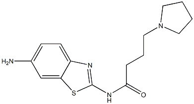 N-(6-amino-1,3-benzothiazol-2-yl)-4-(pyrrolidin-1-yl)butanamide|