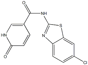  N-(6-chloro-1,3-benzothiazol-2-yl)-6-oxo-1,6-dihydropyridine-3-carboxamide