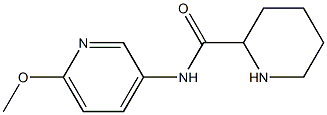 N-(6-methoxypyridin-3-yl)piperidine-2-carboxamide 结构式