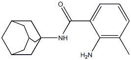 N-(adamantan-1-yl)-2-amino-3-methylbenzamide 结构式