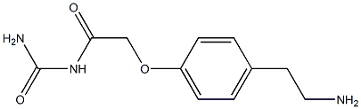 N-(aminocarbonyl)-2-[4-(2-aminoethyl)phenoxy]acetamide Structure