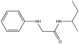 N-(butan-2-yl)-2-(phenylamino)acetamide Struktur