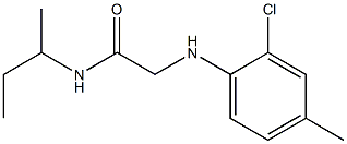 N-(butan-2-yl)-2-[(2-chloro-4-methylphenyl)amino]acetamide Struktur