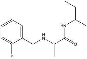 N-(butan-2-yl)-2-{[(2-fluorophenyl)methyl]amino}propanamide