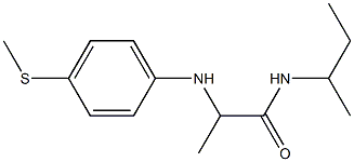 N-(butan-2-yl)-2-{[4-(methylsulfanyl)phenyl]amino}propanamide|