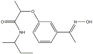 N-(butan-2-yl)-2-{3-[1-(hydroxyimino)ethyl]phenoxy}propanamide