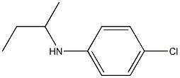 N-(butan-2-yl)-4-chloroaniline Struktur