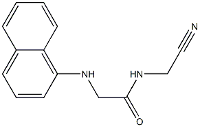 N-(cyanomethyl)-2-(naphthalen-1-ylamino)acetamide Struktur