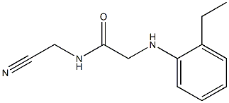 N-(cyanomethyl)-2-[(2-ethylphenyl)amino]acetamide Structure