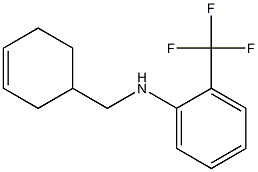 N-(cyclohex-3-en-1-ylmethyl)-2-(trifluoromethyl)aniline Structure