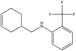 N-(cyclohex-3-en-1-ylmethyl)-2-(trifluoromethyl)aniline,,结构式