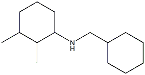 N-(cyclohexylmethyl)-2,3-dimethylcyclohexan-1-amine,,结构式