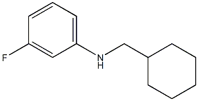 N-(cyclohexylmethyl)-3-fluoroaniline 化学構造式