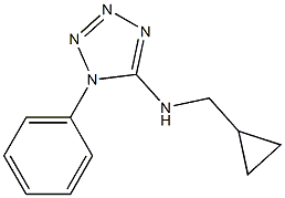 N-(cyclopropylmethyl)-1-phenyl-1H-1,2,3,4-tetrazol-5-amine 结构式