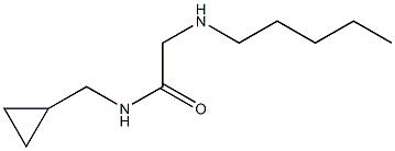 N-(cyclopropylmethyl)-2-(pentylamino)acetamide,,结构式