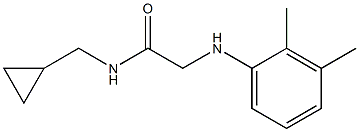 N-(cyclopropylmethyl)-2-[(2,3-dimethylphenyl)amino]acetamide,,结构式