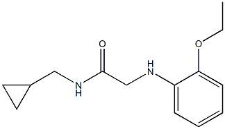 N-(cyclopropylmethyl)-2-[(2-ethoxyphenyl)amino]acetamide Struktur