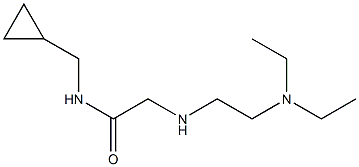 N-(cyclopropylmethyl)-2-{[2-(diethylamino)ethyl]amino}acetamide,,结构式