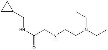 N-(cyclopropylmethyl)-2-{[2-(diethylamino)ethyl]amino}acetamide 结构式