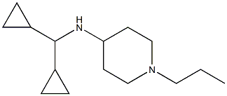 N-(dicyclopropylmethyl)-1-propylpiperidin-4-amine Structure