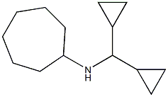 N-(dicyclopropylmethyl)cycloheptanamine 化学構造式