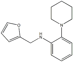 N-(furan-2-ylmethyl)-2-(piperidin-1-yl)aniline 结构式