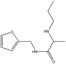 N-(furan-2-ylmethyl)-2-(propylamino)propanamide,,结构式