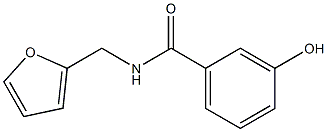 N-(furan-2-ylmethyl)-3-hydroxybenzamide Struktur