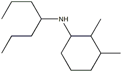 N-(heptan-4-yl)-2,3-dimethylcyclohexan-1-amine,,结构式