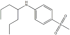 N-(heptan-4-yl)-4-methanesulfonylaniline 化学構造式