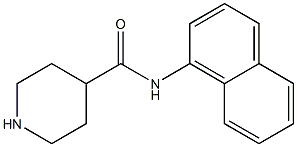 N-(naphthalen-1-yl)piperidine-4-carboxamide,,结构式